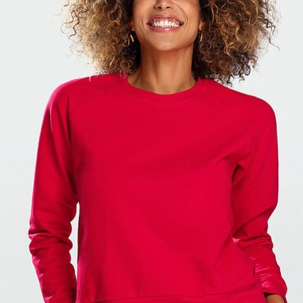 BLUZA WENEZJA CZERWONY BAWEŁNA