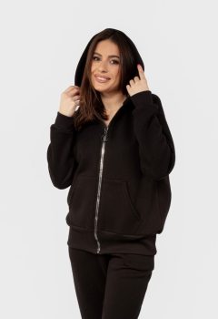 Bluza DK-K-B1 CZARNY  BAWEŁNA GRUBA