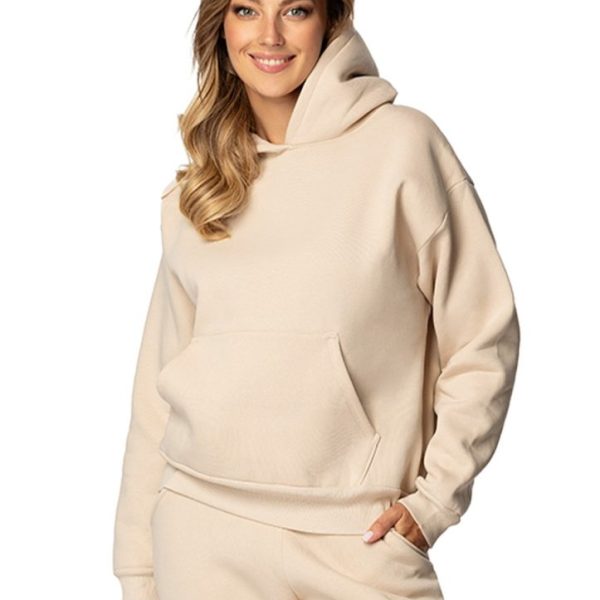 Bluza DK-K-B6 BEŻ BAWEŁNA GRUBA