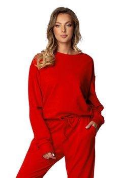 Bluza DK-K-B7 CZERWONY BAWEŁNA