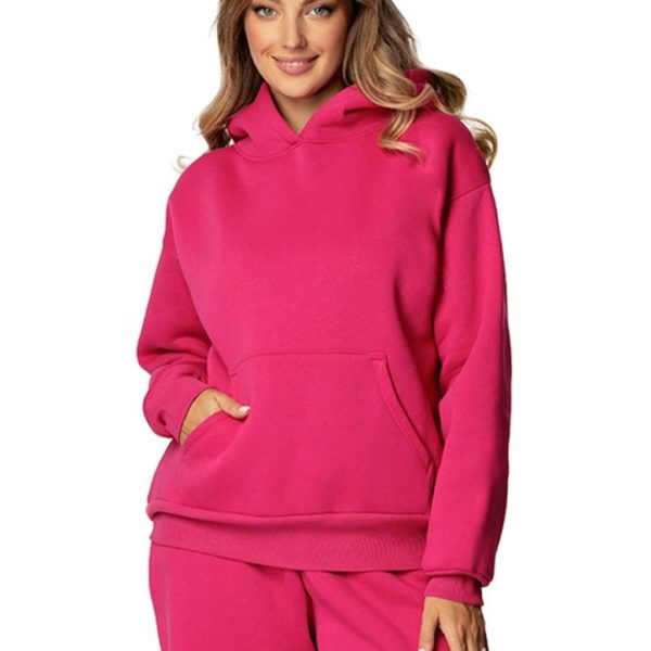 Bluza DK-K-B9 FUKSJA BAWEŁNA GRUBA