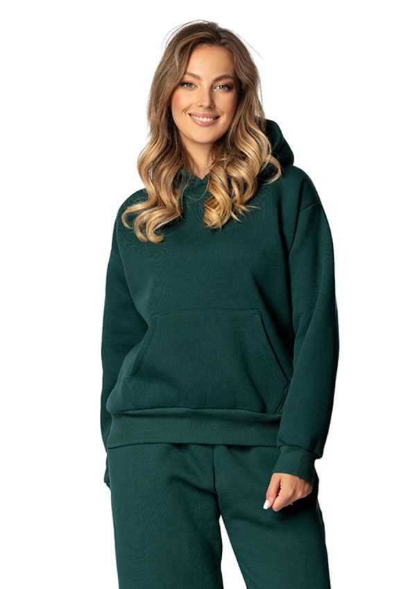 Bluza DK-K-B9 ZIELEŃ BAWEŁNA GRUBA