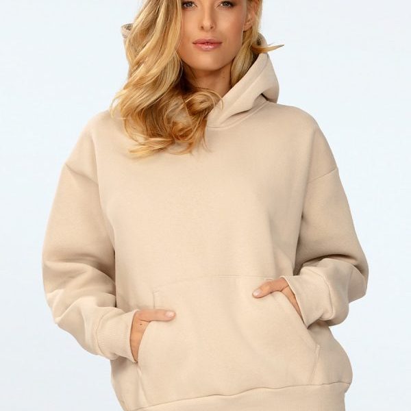 Bluza Oseye BEŻ BAWEŁNA GRUBA