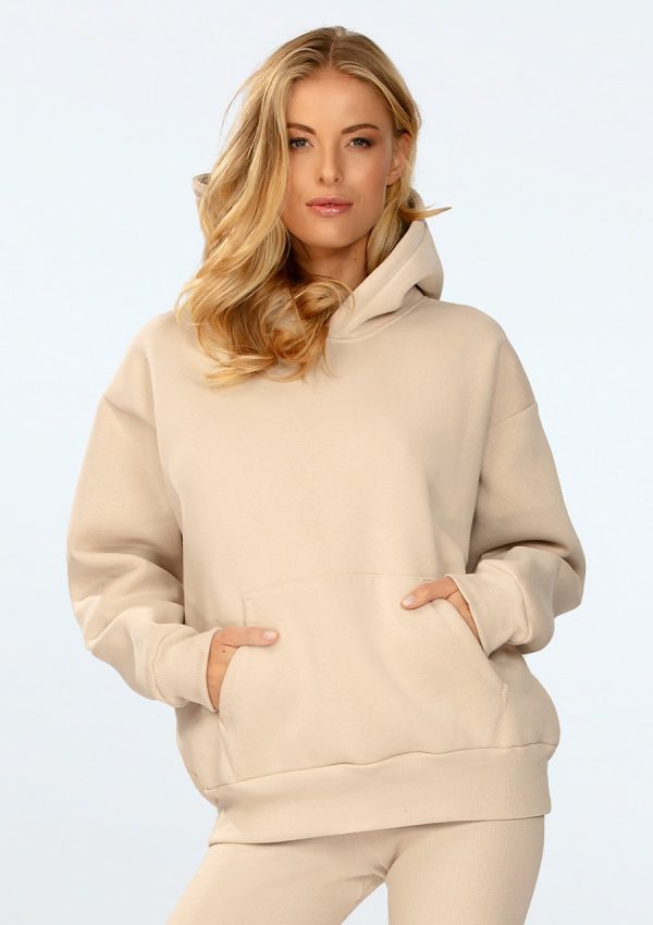 Bluza Oseye BEŻ BAWEŁNA GRUBA