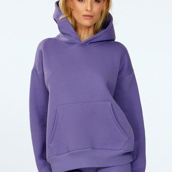 Bluza Oseye FIOLET BAWEŁNA GRUBA