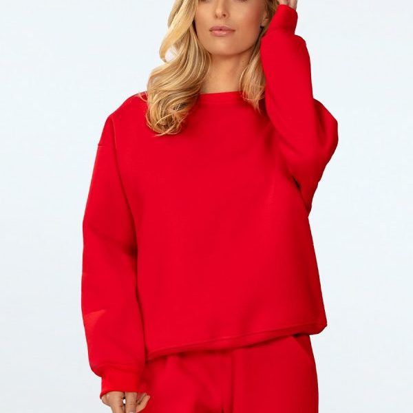 Bluza Rehema CZERWONY BAWEŁNA GRUBA