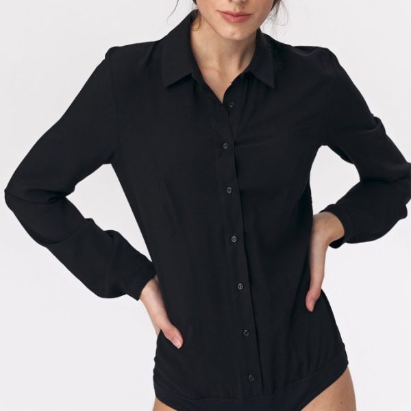 Czarna koszula body - B110