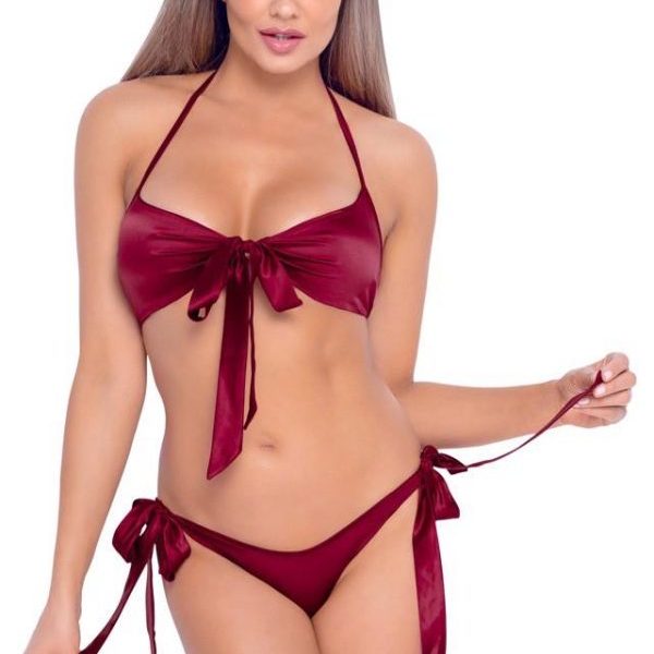 Bra and Briefs red