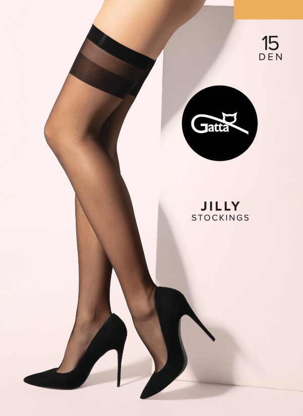 1 POŃCZOCHY GATTA JILLY STRETCH SAMONOŚNE 15 den PROMO