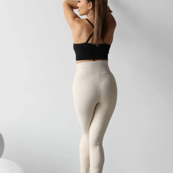 Legginsy damskie Larix beżowe
