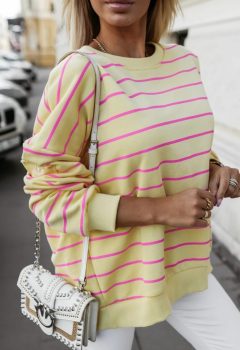 Bluza bawełniana z rozcięciem na plecach | 2 kolory 💛