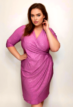 Sukienka brokatowa | Plus size 💎