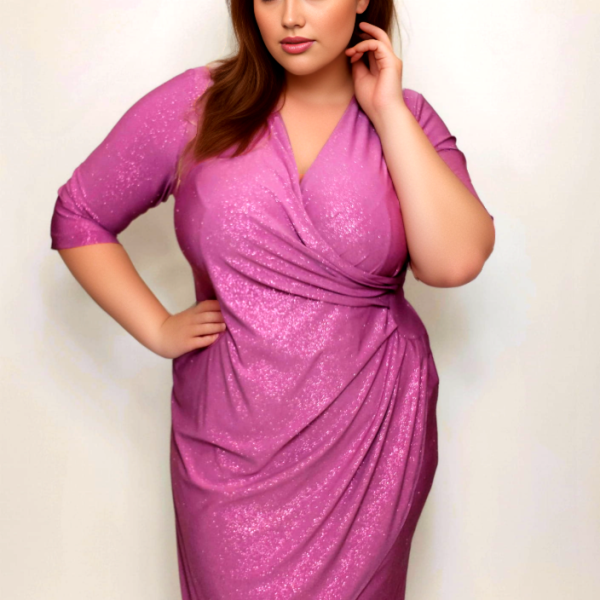 Sukienka brokatowa | Plus size 💎