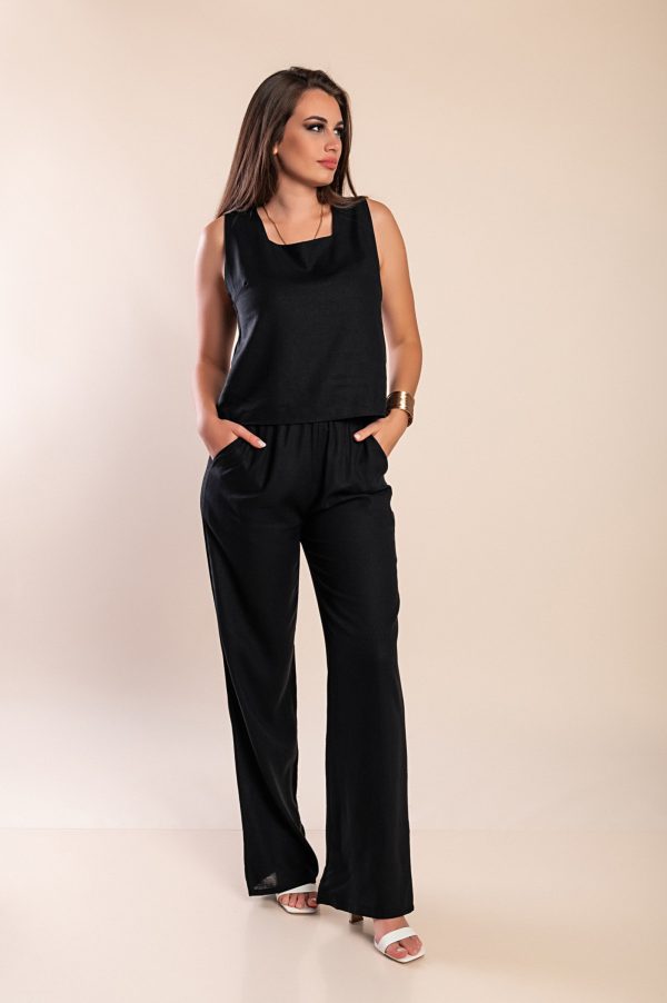 Stylowy komplet z lnu i wiskozy – Plus Size - obrazek 4