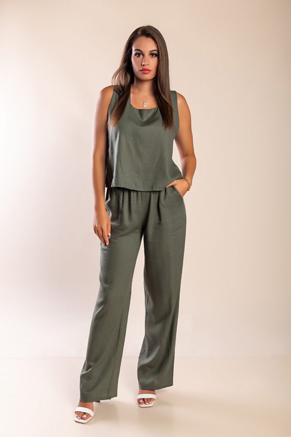 Stylowy komplet z lnu i wiskozy – Plus Size - obrazek 5